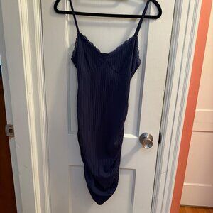 Blue dress with adjustable straps M